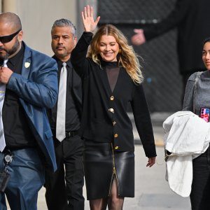 Ellen Pompeo is seen on March 13, 2025 in Los Angeles, California.