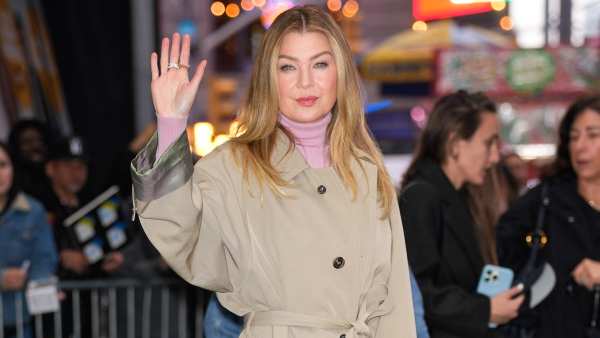 Ellen Pompeo is seen on March 17, 2025 in New York City.