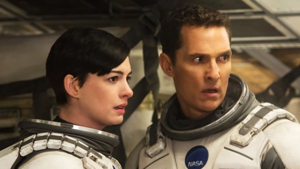 Anne Hathaway and Matthew McConaughey in Interstellar.