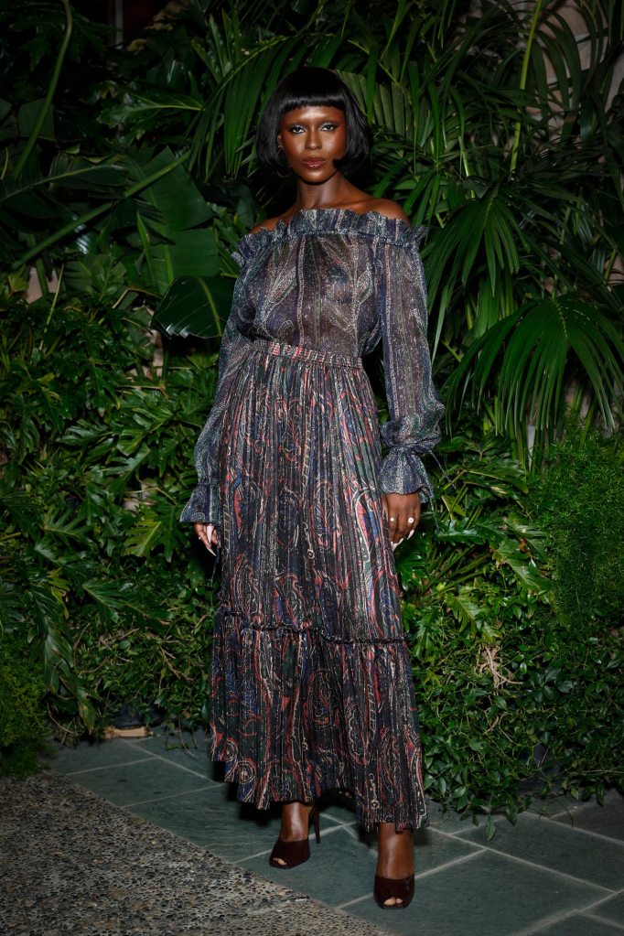 Jodie Turner Smith Stuns in Sheer Dress at Saint Laurents Pre Oscar Dinner Party