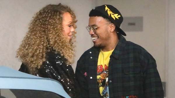Mariah Carey and Anderson Paak Backgrid Curly Hair BGUS_3190779_001