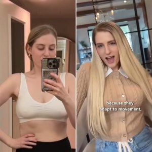 Meghan Trainor Shares Before and After of Getting a Boob Job