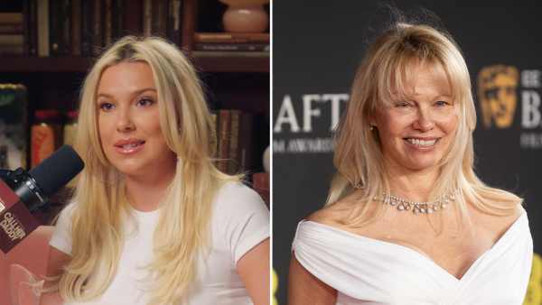 Millie Bobby Brown Borrows Pants From Pamela Anderson for 1990s Themed Electric State Press Tour