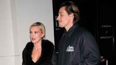 Millie Bobby Brown Takes the Naked Dress Out on Date night