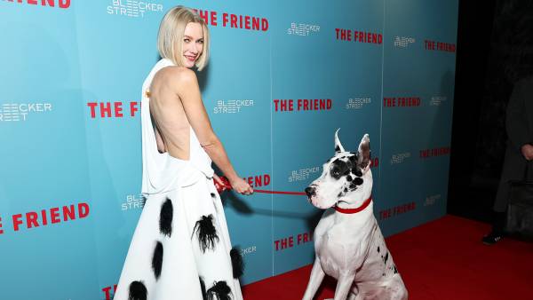Naomi Watts Twins With Her Dog at The Friends Premiere
