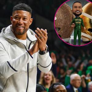 Notre Dame Head Coach Marcus Freeman Shows Off His Bobblehead — With Very Accurate Hairline 965