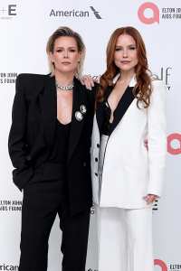Sophia Bush and Ashlyn Harris timeline relationship 2025 Oscars