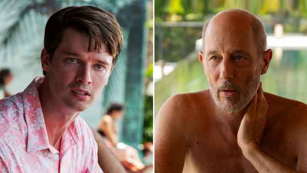 The White Lotus Patrick Gets Asked to Have Sex While Jennifer Coolidge s Murderous Husband Watches 069 Patrick Schwarzenegger Jon Gries