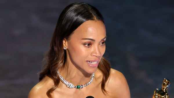 INLINE Zoe Saldana Oscars 2025 Best Supporting Actress Winner
