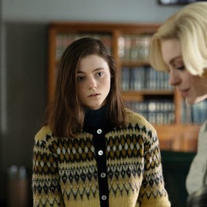 A girl looks at a woman in Eileen.
