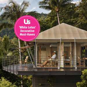 White Lotus title over rainforest setting
