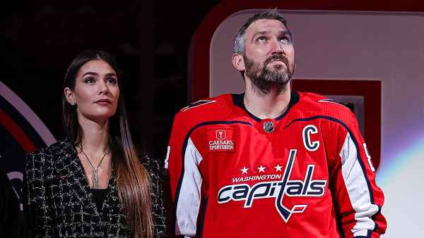 Alexander Ovechkin's Wife Nastasiya and 2 Sons Cheer on Capitals at Sunday Hockey Game