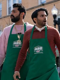 Saagar Shaikh and Asif Ali look worried in Deli Boys.