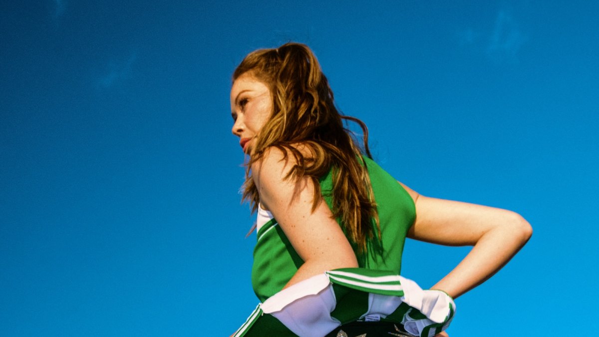Gabby Windey Returns To Cheerleading Roots for Edie Parker Campaign | Us Weekly Gabby Windey Returns To Cheerleading Roots for Edie Parker Campaign | Us Weekly