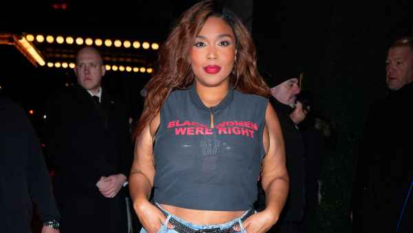 Lizzo is seen at the SNL Afterparty on April 12, 2025 in New York City.
