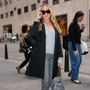 Sarah Jessica Parker is seen on April 21, 2025 in New York City.