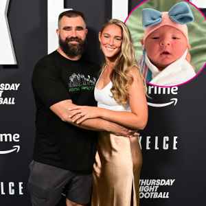 Jason Kelce Asks Wife Kylie Kelce If She Put a Filter on 1st Picture of Baby Finn