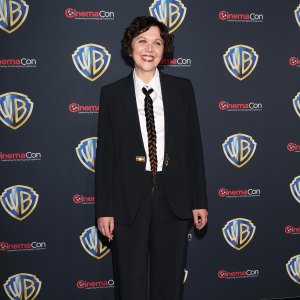 Maggie Gyllenhaal Wears Braided Hair as a Tie