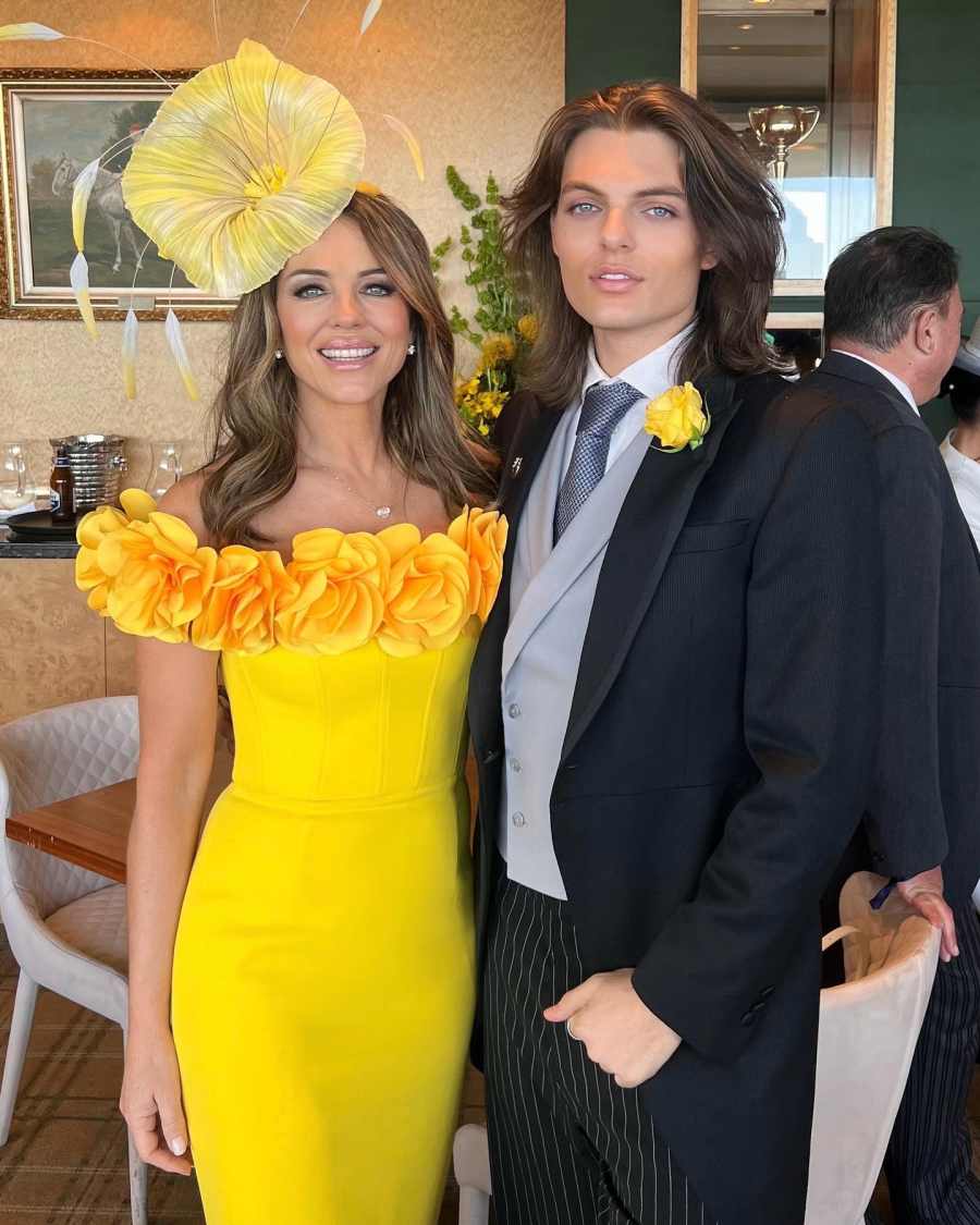 Elizabeth Hurleys Sweetest Moments With Her Son Damian Over the Years