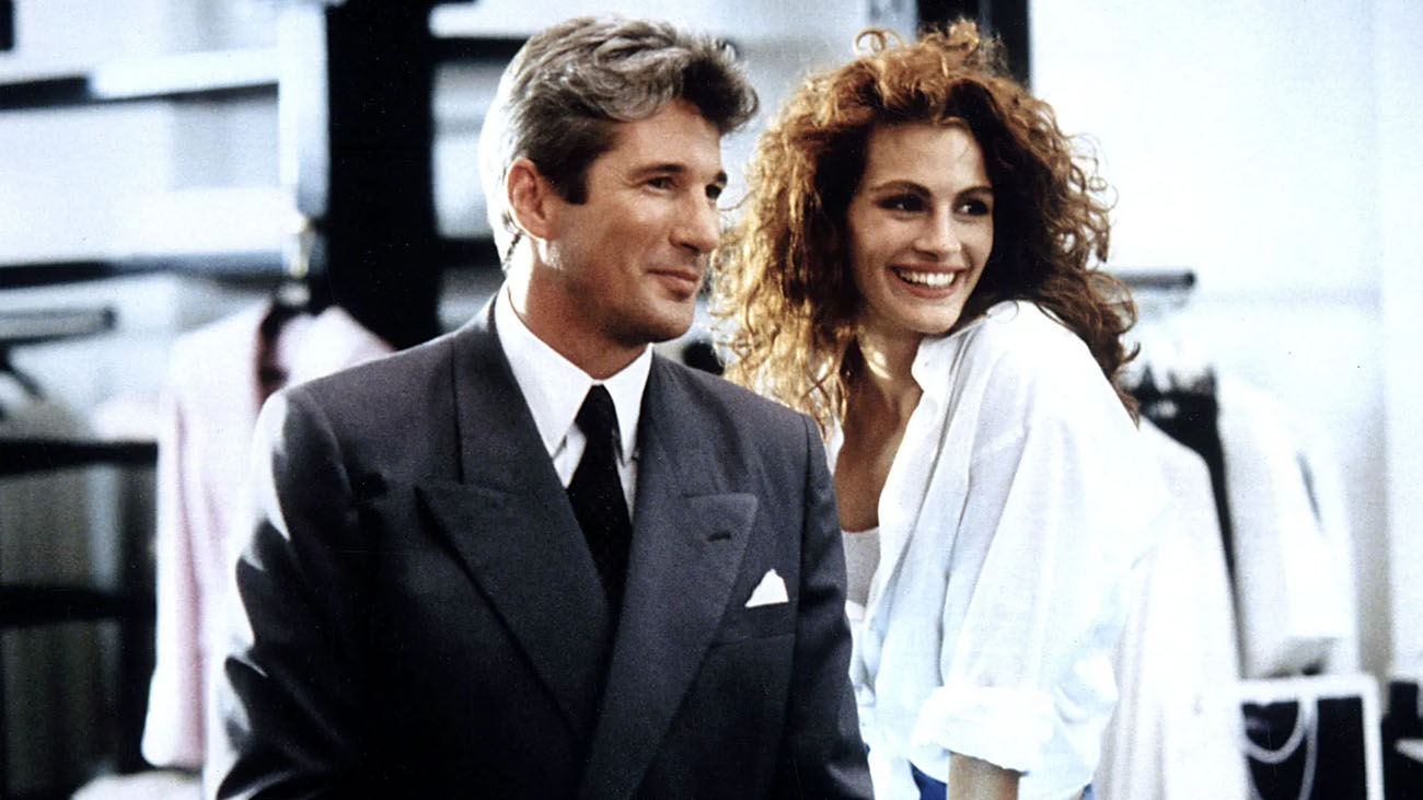 Richard Gere and Julia Roberts in Pretty Woman.