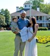 Pro Golfer Max Homa and his wife Lacey Homa Make a Baby Announcement in front of a Master Club