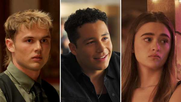 Ransom Canyon s Garrett Lizzy and Andrew Answer Love Triangle Questions Ahead of Season 2 957 Garrett Wareing Andrew Liner and Lizzy Greene
