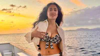 Salma Hayek Shows Off Her Bikini Body in Sizzling Swimsuit