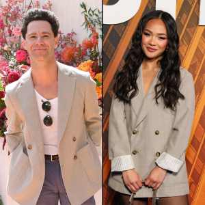Sasha Borrows Jenn Trans Jacket at Hulu Event