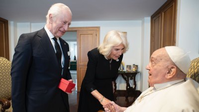 King Charles, Queen Camilla Meet Pope Francis on 20th Wedding Anniversary