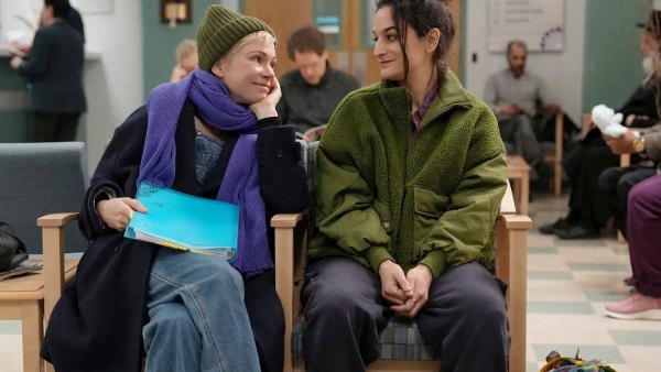 Two women look at each other in 'Dying For Sex.'