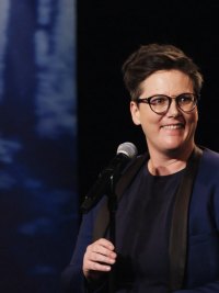 Hannah Gadsby in their stand-up special 'Nanette.'