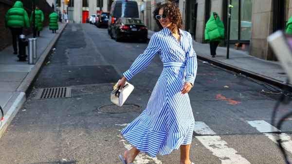 NEW YORK, NY - NOVEMBER 15: Megan Renee Williams is seen filming for the Kate Spade's commercial on November 15, 2023 in New York City. (Photo by Jose Perez/Bauer-Griffin/GC Images)