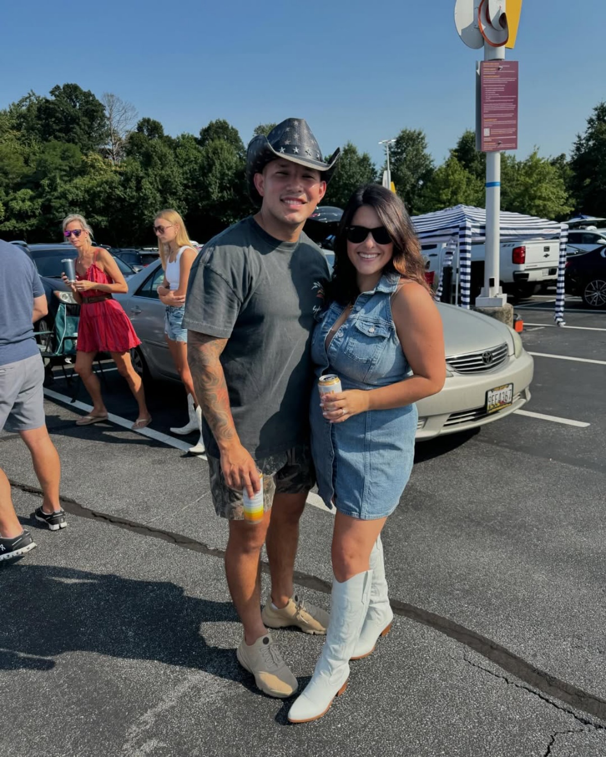 Javi Marroquin and Lauren Comeau