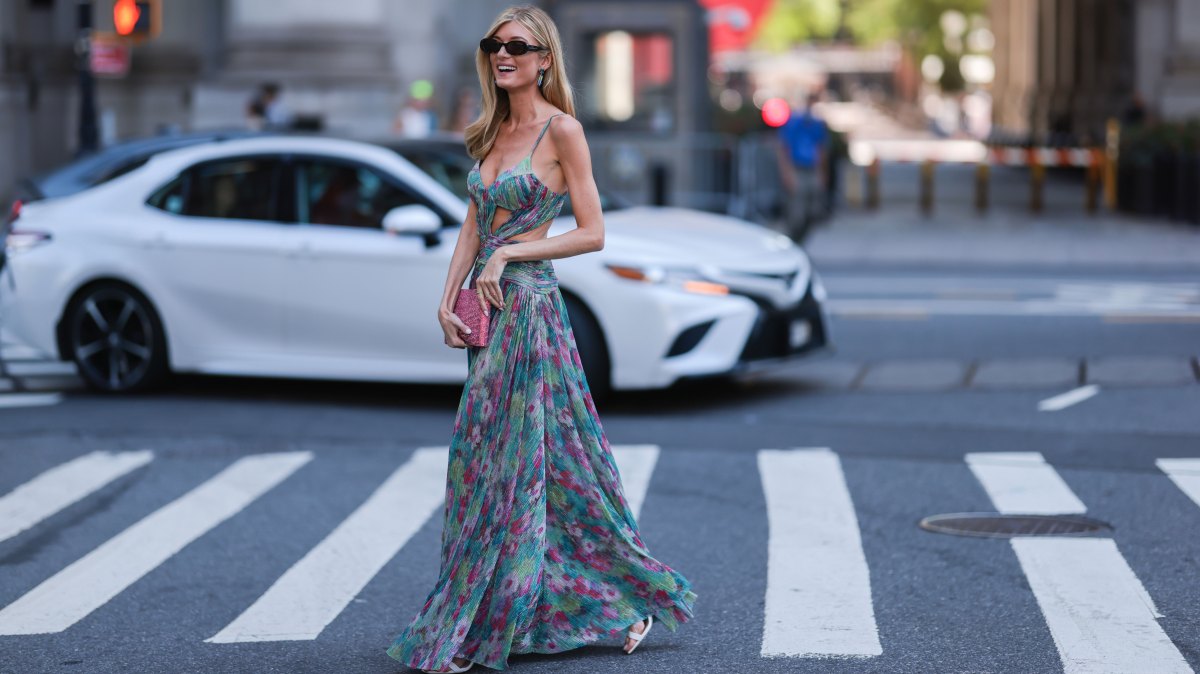 NEW YORK, NEW YORK - SEPTEMBER 10: seen wearing Bronx and Banco look, outside PatBo Show during New York Fashion Week on September 10, 2022 in New York City. (Photo by Jeremy Moeller/Getty Images)