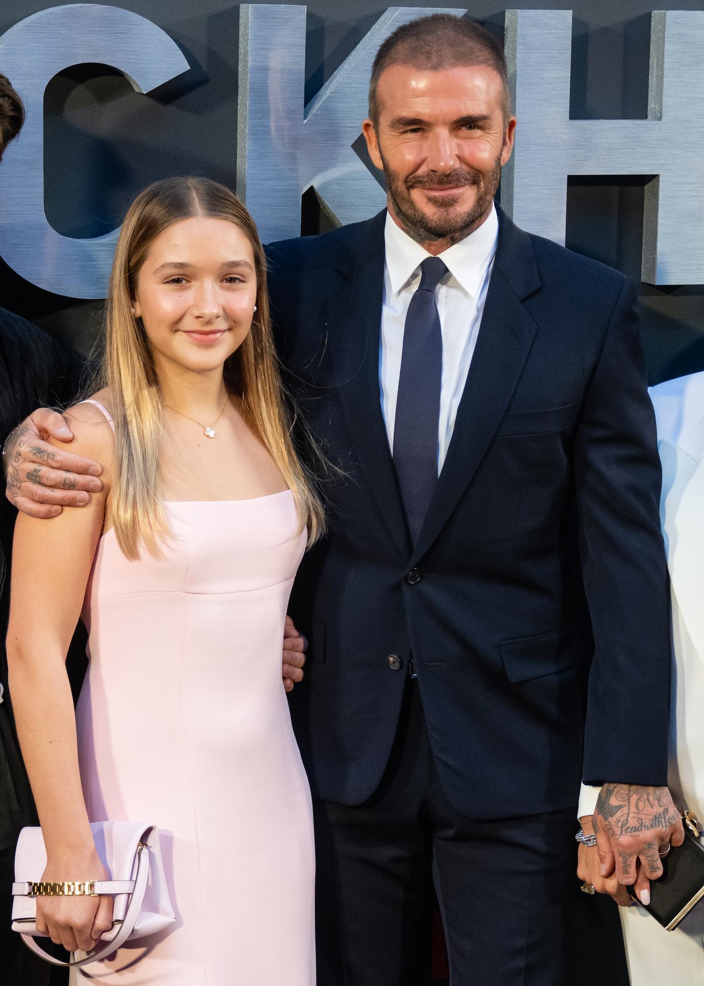 Harper Beckham Expertly Applies Makeup To Dad David Beckham Us Weekly Harper Beckham Expertly Applies Makeup To Dad David Beckham Us Weekly