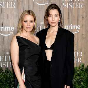 Elizabeth Banks and Jessica Biel Got Along Like a House on Fire on the Set of The Better Sister GettyImages 2216184335
