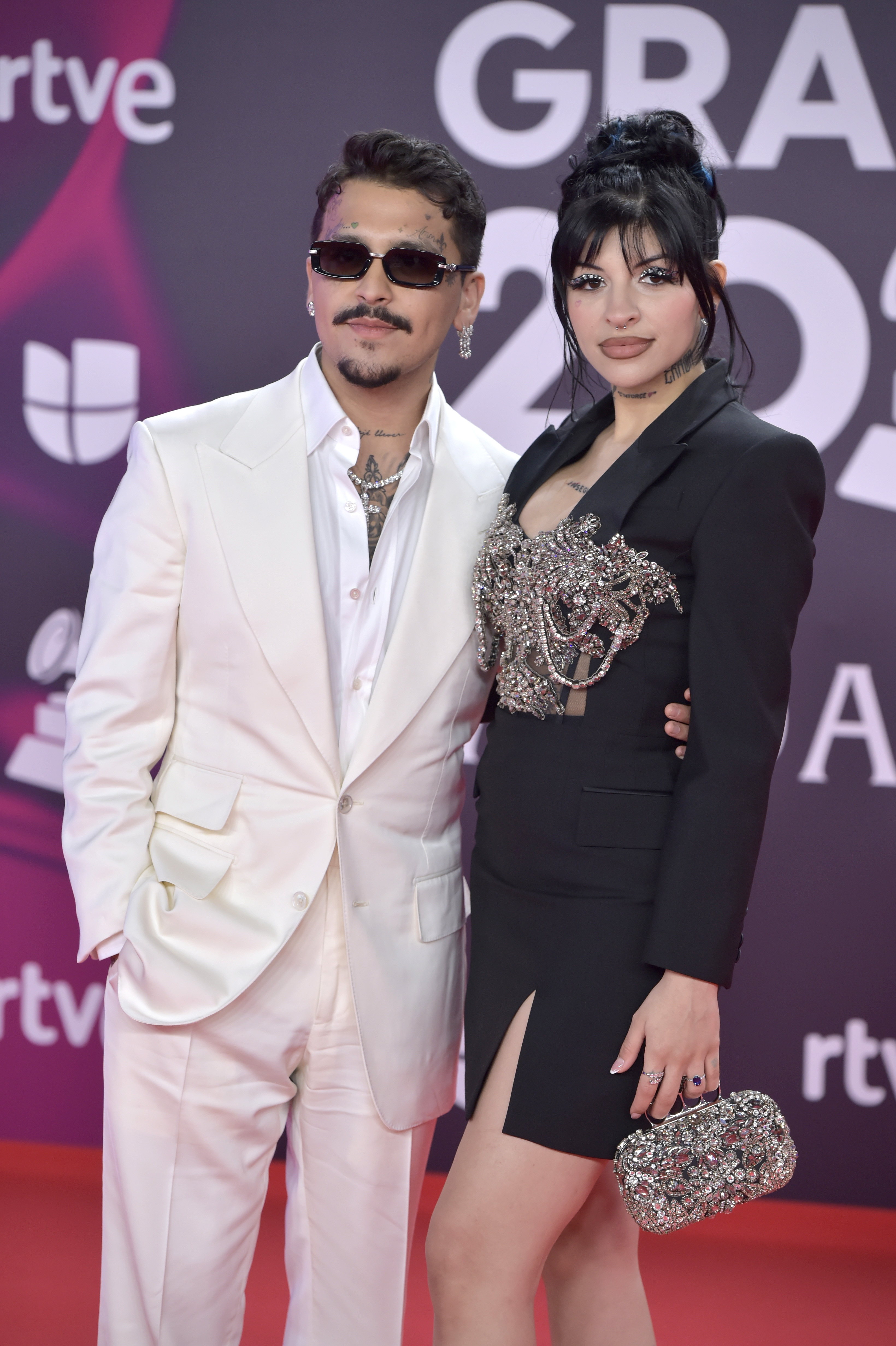Christian Nodal y Cazzu, en 2023.