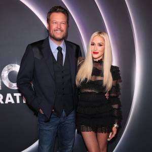 GettyImages-2205946962 Blake Shelton Reacts After Fans Are Disappointed In His and Gwen Stefani AMAs Performance