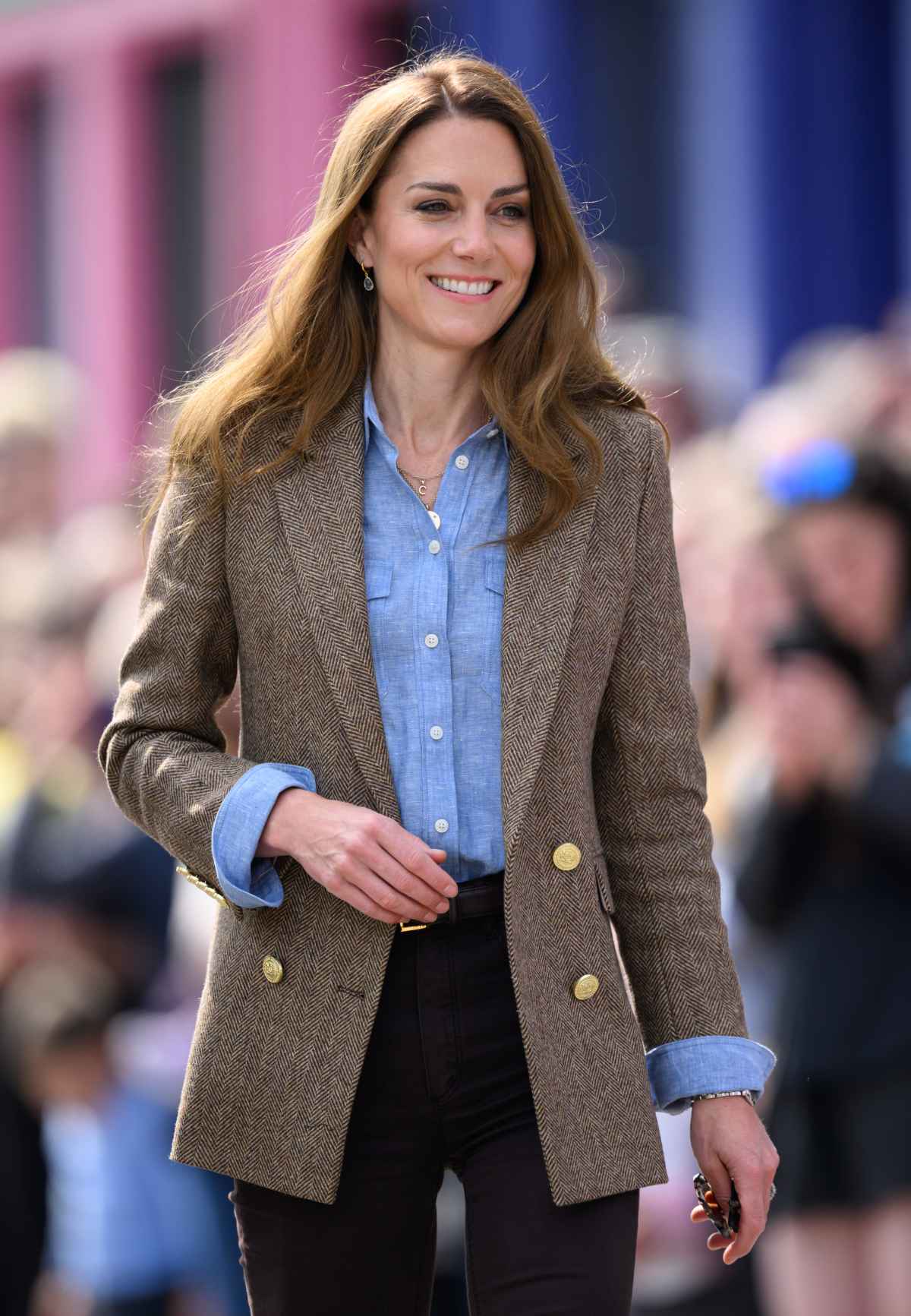 Catherine, Princess of Wales, known as the Duchess of Rothesay when in Scotland, visits Aros Hall, a local community hub on April 29, 2025 in Tobermory, Scotland. The Prince and Princess of Wales are on a two-day visit to the Isles of Mull and Iona on the 29th and 30th of April to engage with rural island communities. During their time on the islands, they will connect with local residents, highlighting the value of social bonds and underscoring the importance of safeguarding and advocating for the natural environment.