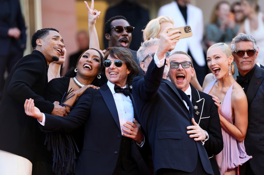 Emma Stone, Pedro Pascal, Ari Aster, Joaquin Phoenix and Austin Butler pose during the 