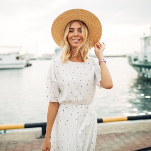 Woman at the marina