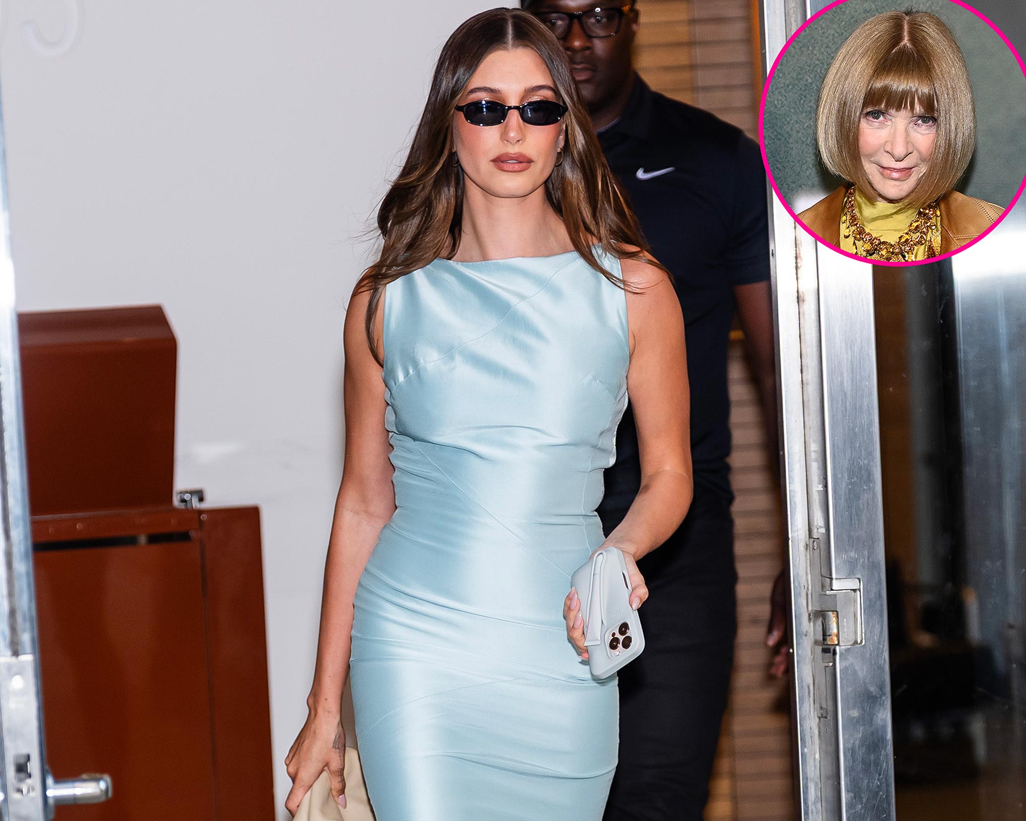 Hailey Bieber Takes Style Notes From Anna Wintour and Wows in Her Vintage Dress