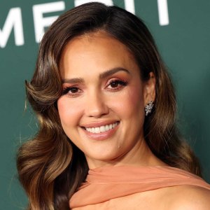 Jessica Alba Animal Print Swimsuits