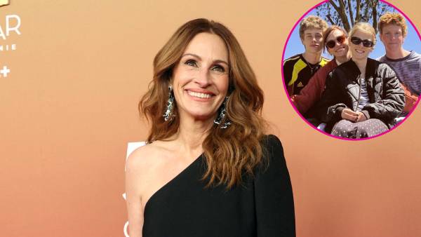 Julia Roberts Poses in Rare Photo with Her and Daniel Moder s 3 Kids