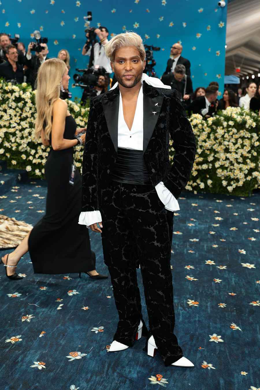 Law Roach Red Carpet Arrival Blue Carpet 2025 Met Gala