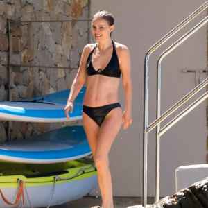 Natalie Portman Shows Off Her Enviable Bikini Body in Black Bikini in Cannes