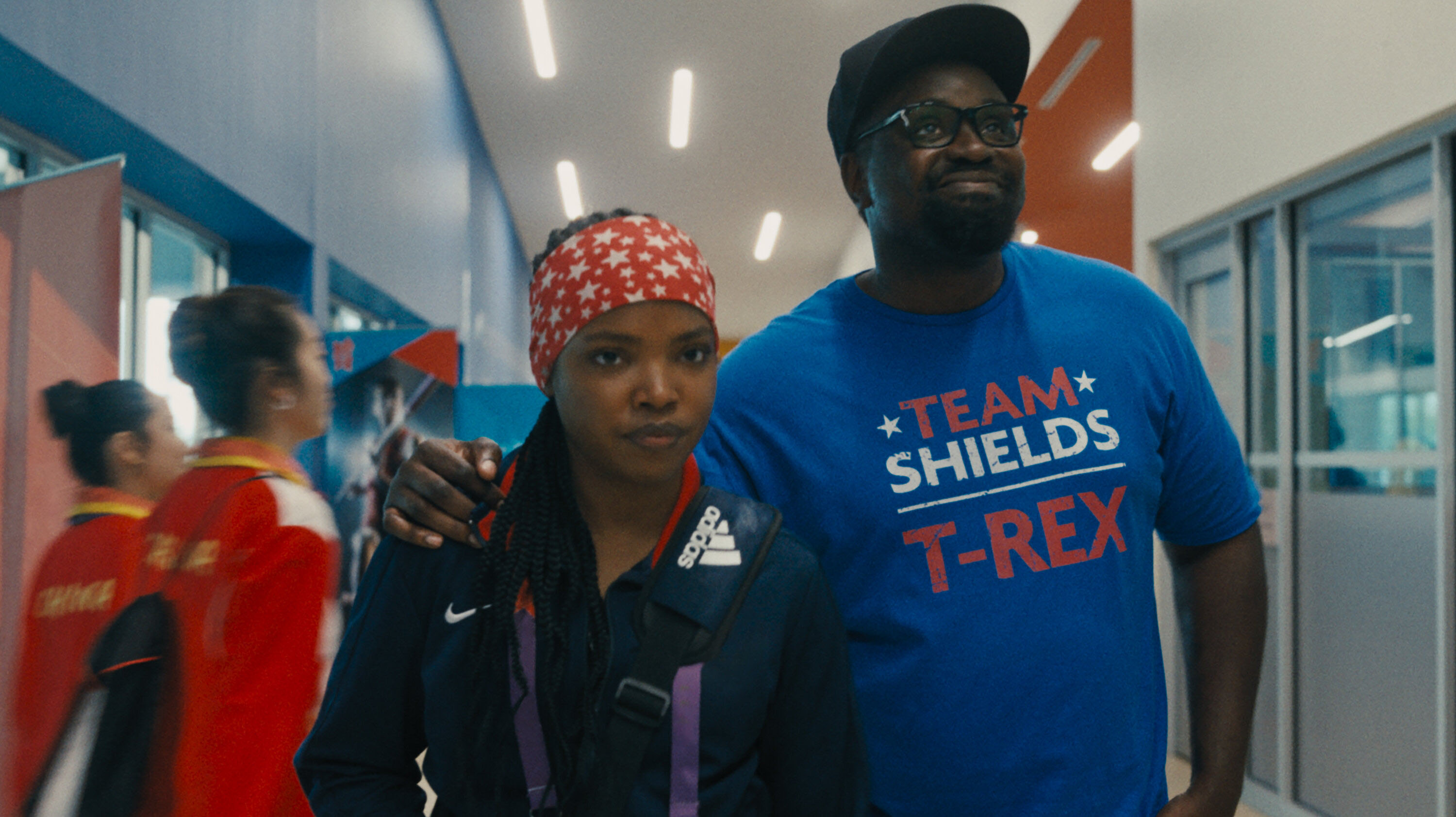 Ryan Destiny and Brian Tyree Henry in 'The Fire Inside.'