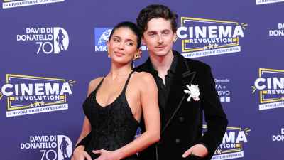 Timothee Chalamet and Kylie Jenner Red Carpet Debu 524 GettyImages 2213948713