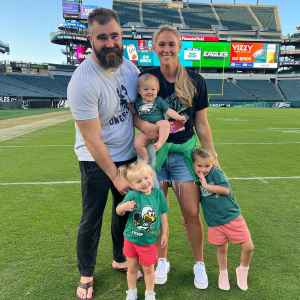 Jason Kelces Daughter Adorably Crashes Podcast From Her Timeout