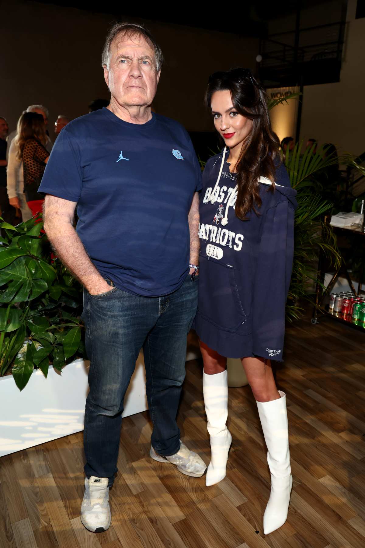 Bill Belichick and Jordon Hudson